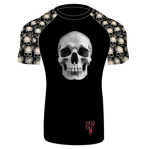 Skullz Short Sleeve Rashguard White