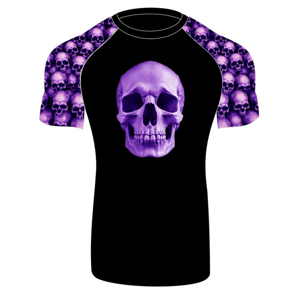 Skullz Short Sleeve Rashguard Purple