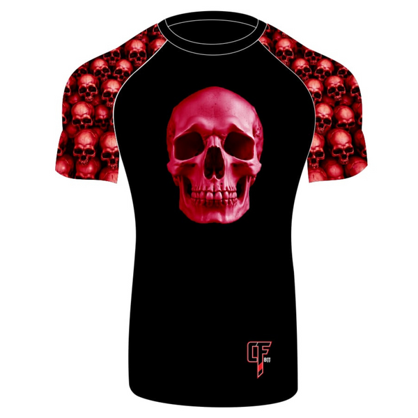 Skullz Short Sleeve Rashguard Black/Red