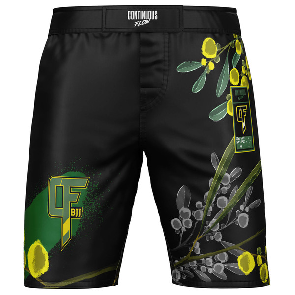 Wattle MMA Style Board Shorts Green-1763607606