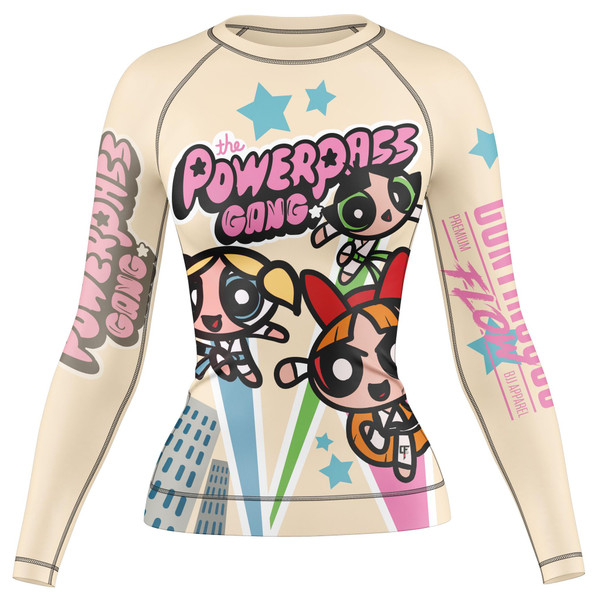 Powerpass Gang Long Sleeve Rashguard Cream