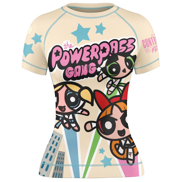 Powerpass Gang Short Sleeve Rashguard Cream