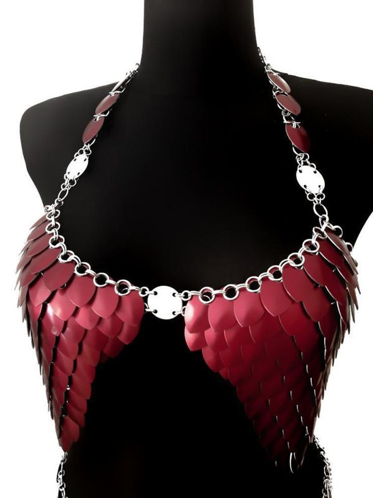 Dragon Scales Metal Chain Top