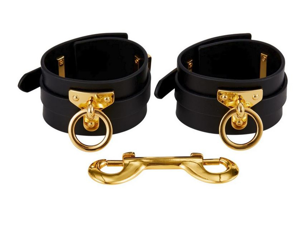 Zalo Luxury Italian Leather Ankle Cuffs