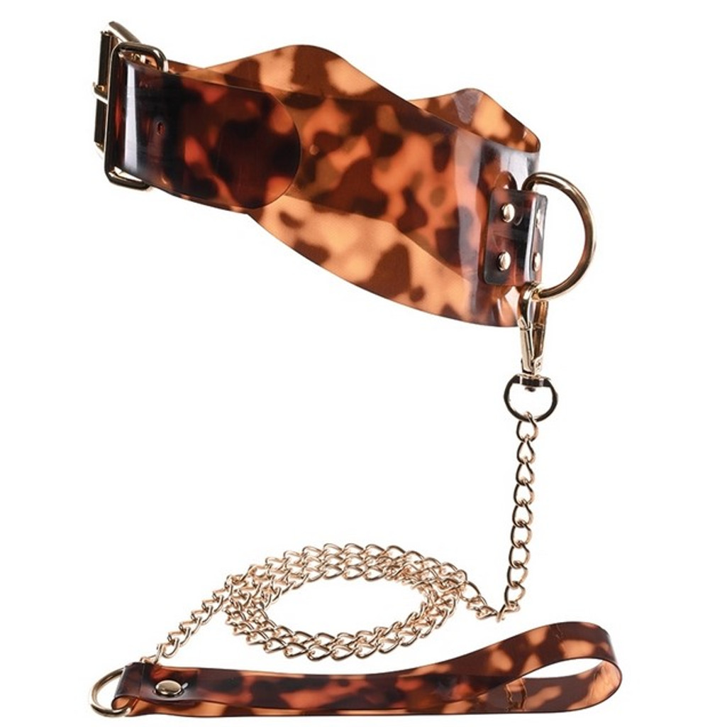 Sincerely Amber Collar with Leash