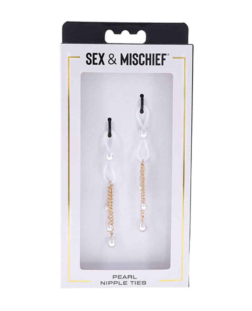 Sex & Mischief Pearl Nipple Ties