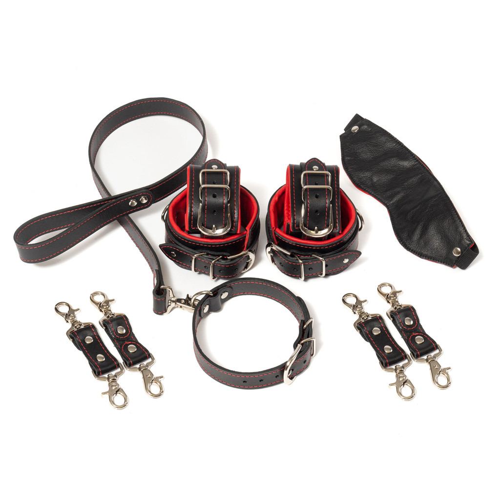 Mercer Premium Bondage Cuff, Collar, and Lead Gift Set