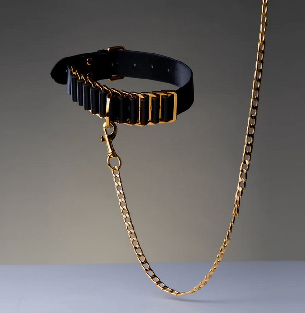 Zalo Indulge In The Restraints Collection Leather Choker