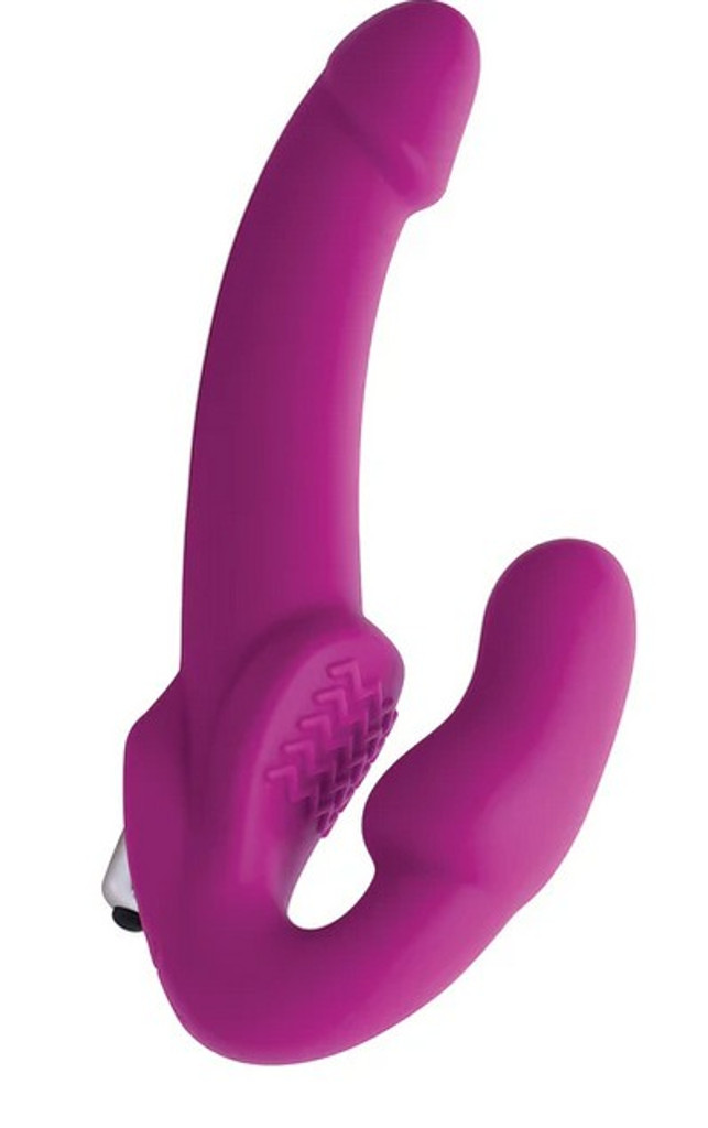 Strap U Evoke Vibrating Strapless Silicone Strap-On Dildo