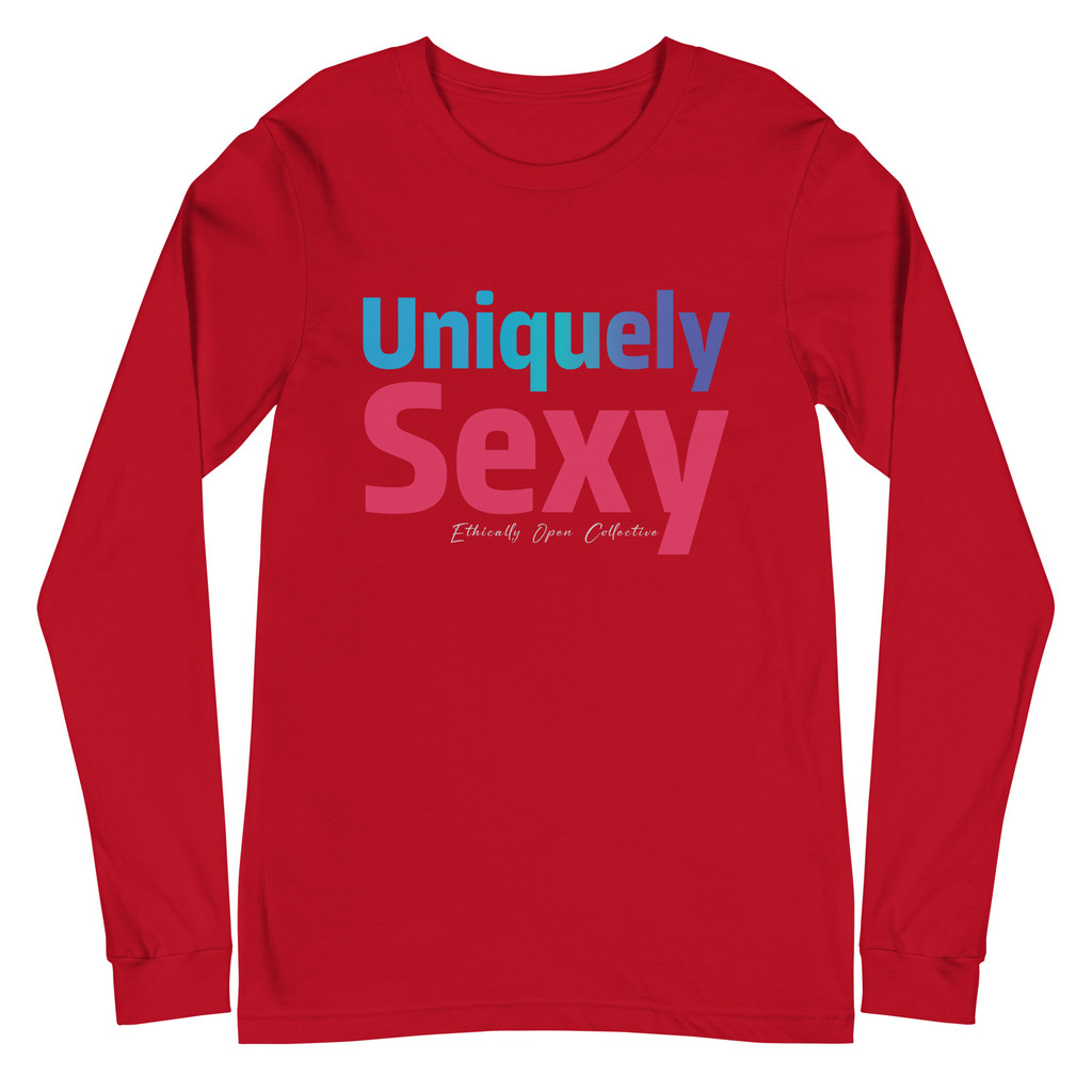 Uniquely Sexy – Signature Self-Love Statement Unisex Long Sleeve Tee