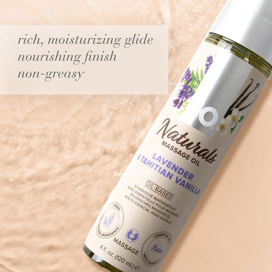 JO Naturals Massage Oil Lavender & Tahitian Vanilla