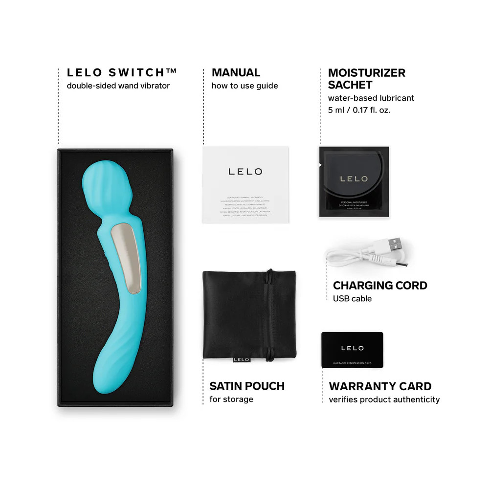LELO SWITCH Double-Sided Wand Vibrator