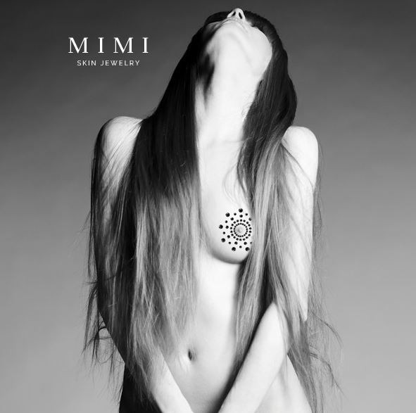 Bijoux Indiscrets Mimi Rhinestone Pasties  - Black