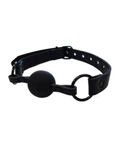 Rouge Leather Ball Gag