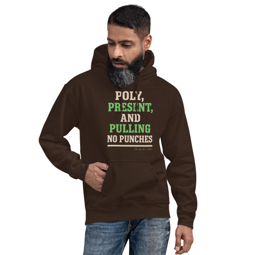 Poly, Present, and Pulling No Punches – Bold AF Clarity Unisex Hoodie