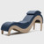 Liberator Supervio Luxury Chaise - Maple Wood & Vegan Leather