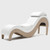Liberator Supervio Luxury Chaise - Maple Wood & Vegan Leather
