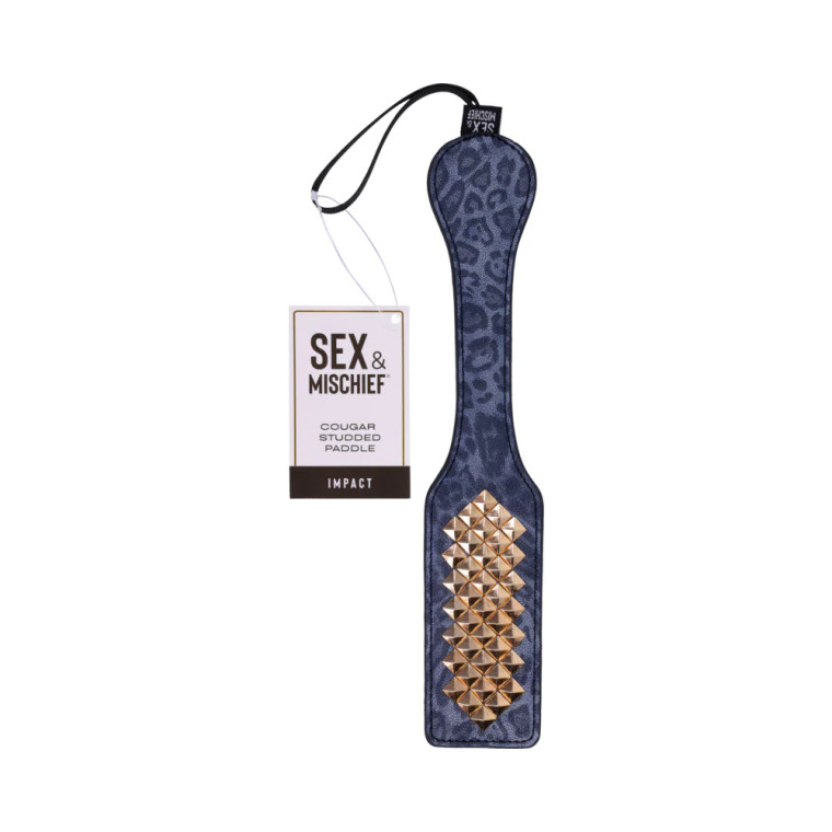 Sportsheets Sex & Mischief Cougar Studded Paddle 
