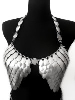 Dragon Scales Metal Chain Top
