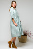Elise Dress, Sage Gingham