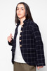 Oko Jacket, Navy/White Box Check