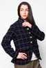 Oko Jacket, Navy/White Box Check