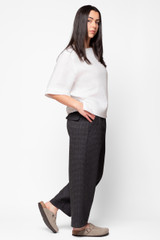 Kobu Pant, Grey Houndstooth Check