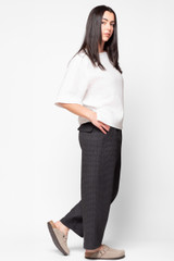 Kobu Pant, Grey Houndstooth Check