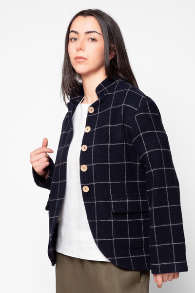 Oko Jacket, Navy/White Box Check