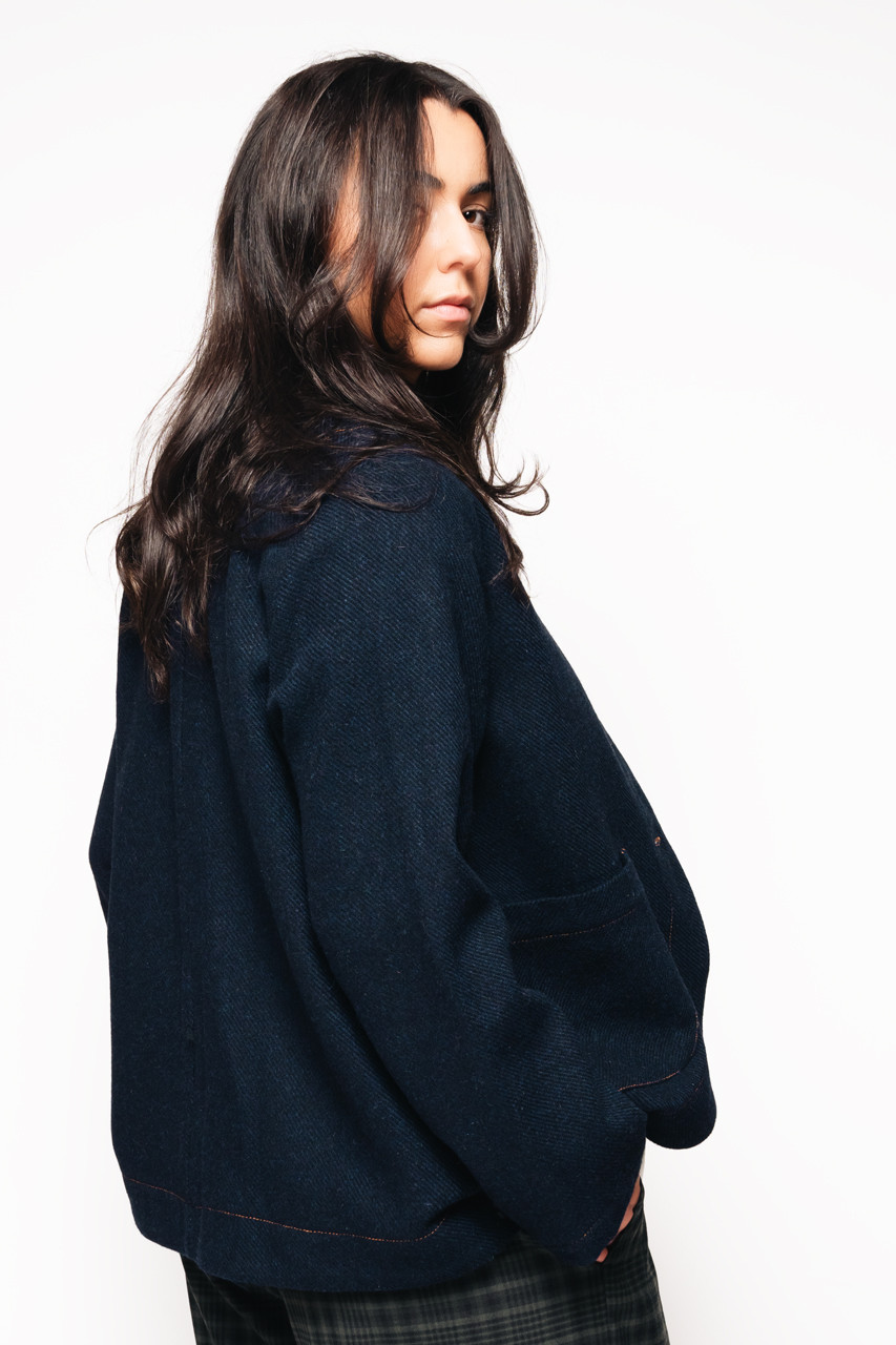 Oko Jacket, Navy Twill