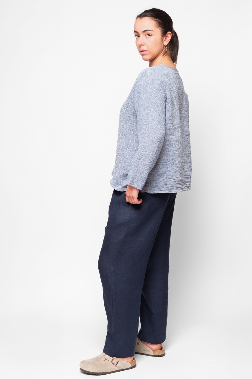 Nishi Dolman Top, Denim Blue