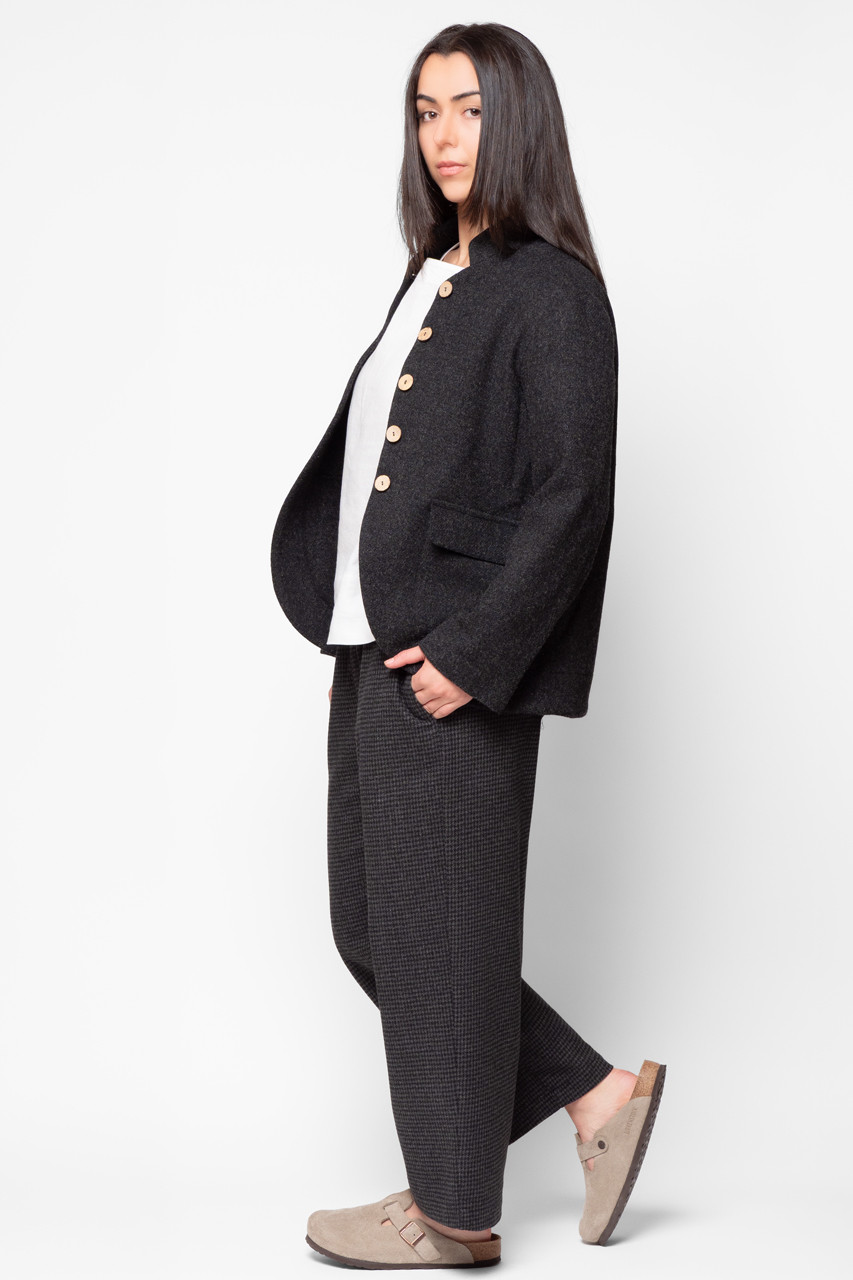 Oko Jacket, Charcoal Twill