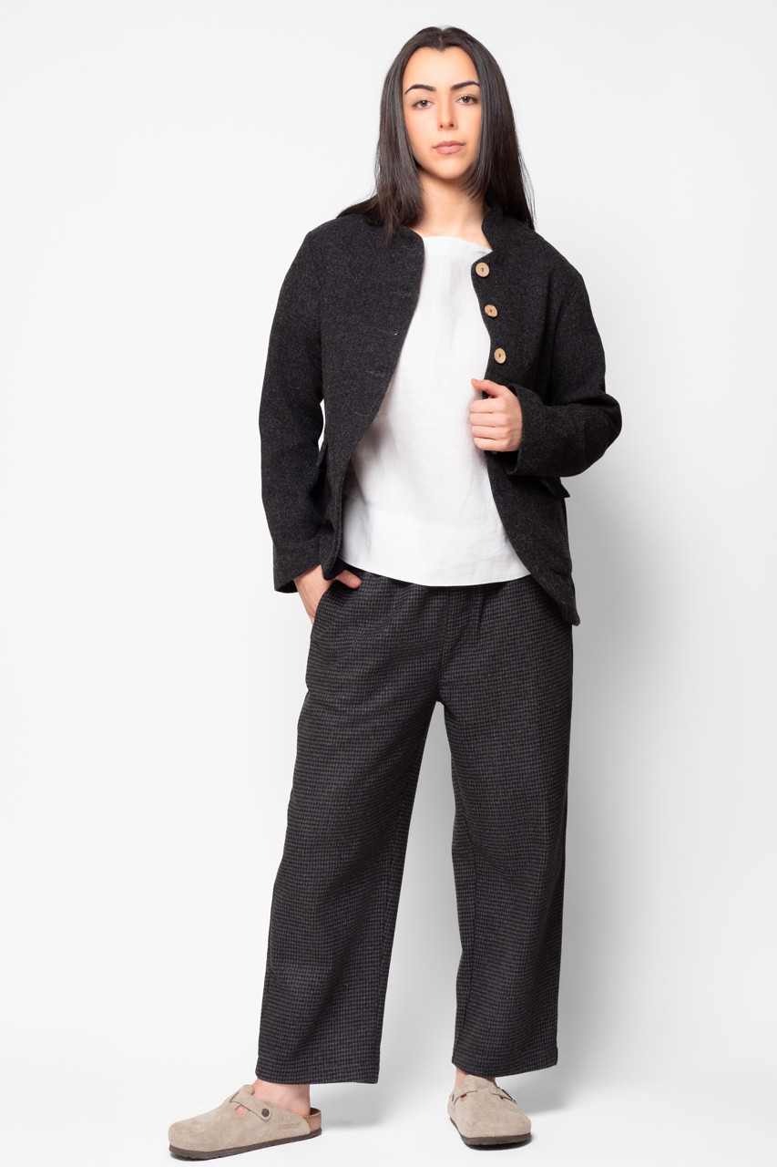 Oko Jacket, Charcoal Twill