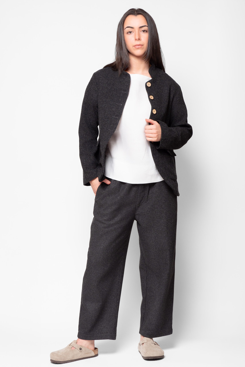 Oko Jacket, Charcoal Twill