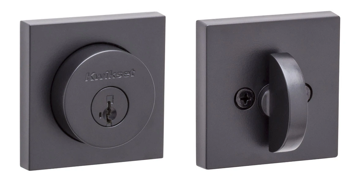 Kwikset / 158 Square Deadbolt / Single Cylinder - SmartKey (Square