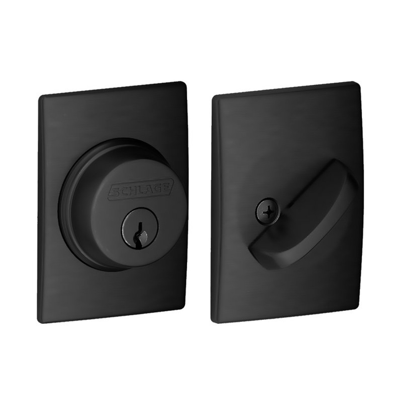 Schlage / B60 Century Deadbolt / Single Cylinder / Matte Black / B60 CEN 622