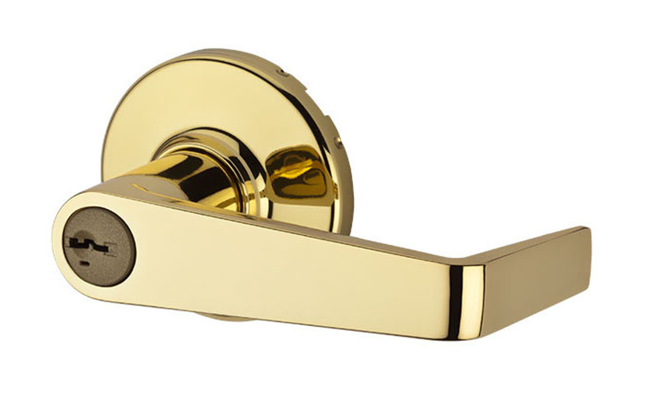 Kwikset Kingston Lever Storeroom Keyed Entry - SmarkKey Polished