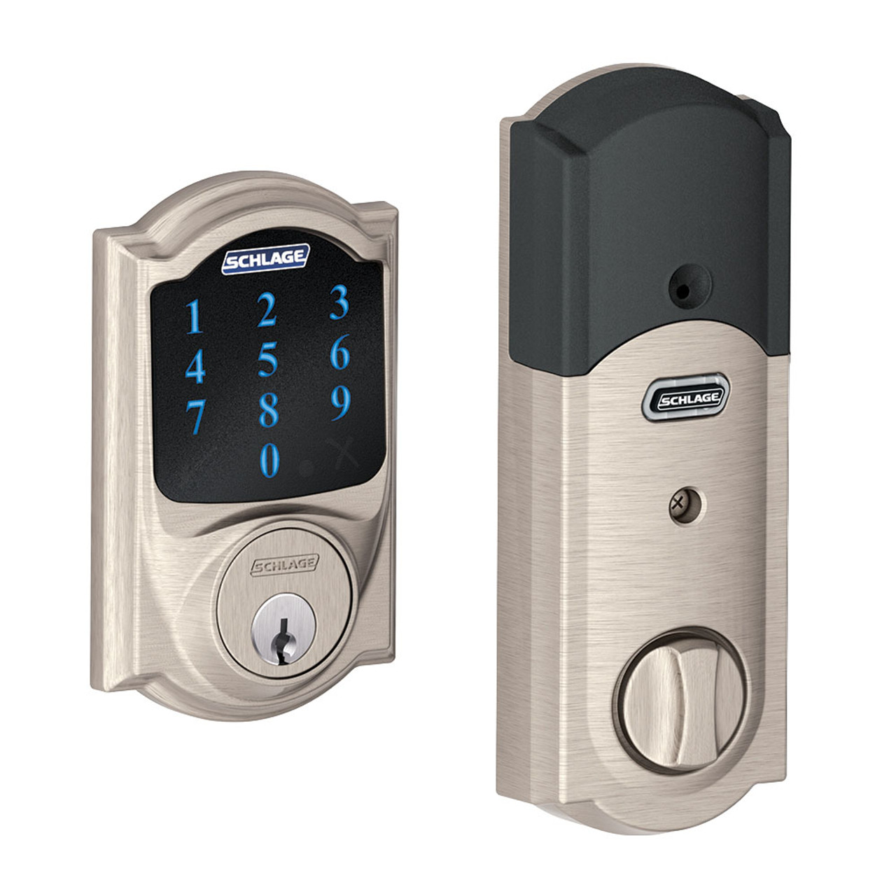 Schlage BE469ZP Camelot Connect Touchscreen Deadbolt Single