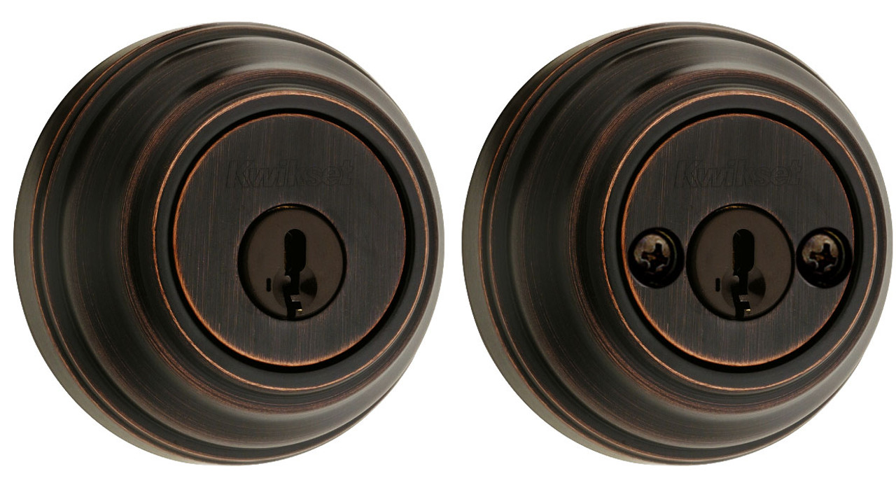Kwikset 985 Series Double Cylinder SmartKey Deadbolt Bronze