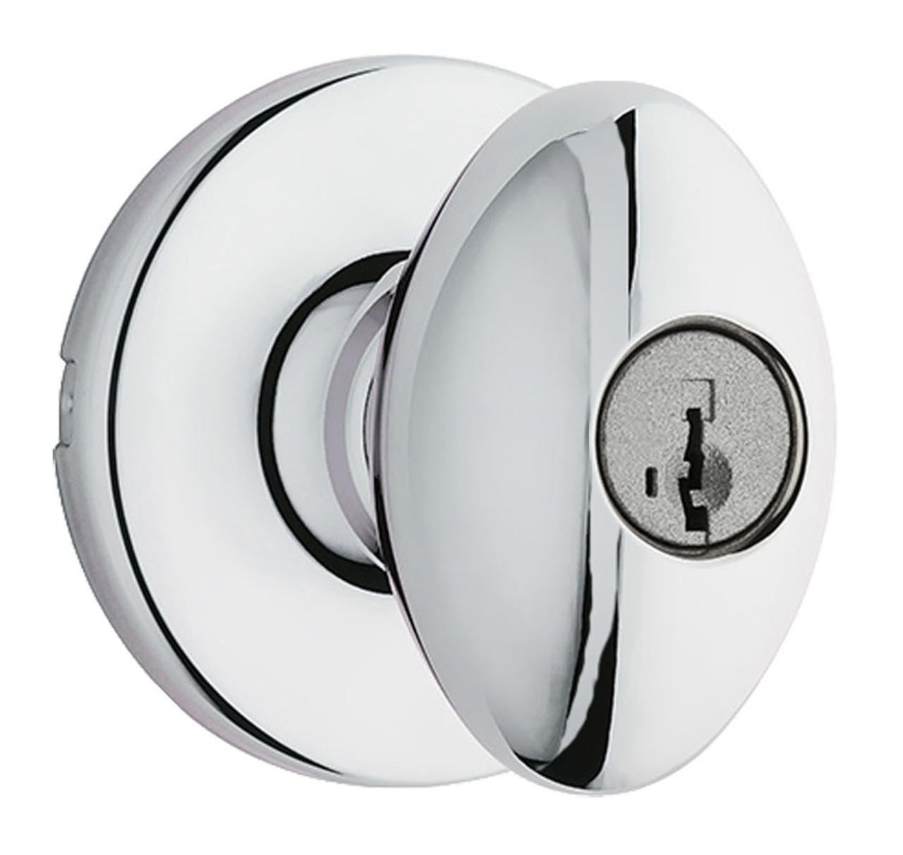 Kwikset Aliso Knob Keyed Entry SmartKey Polished Chrome, 400AO 26 SMT