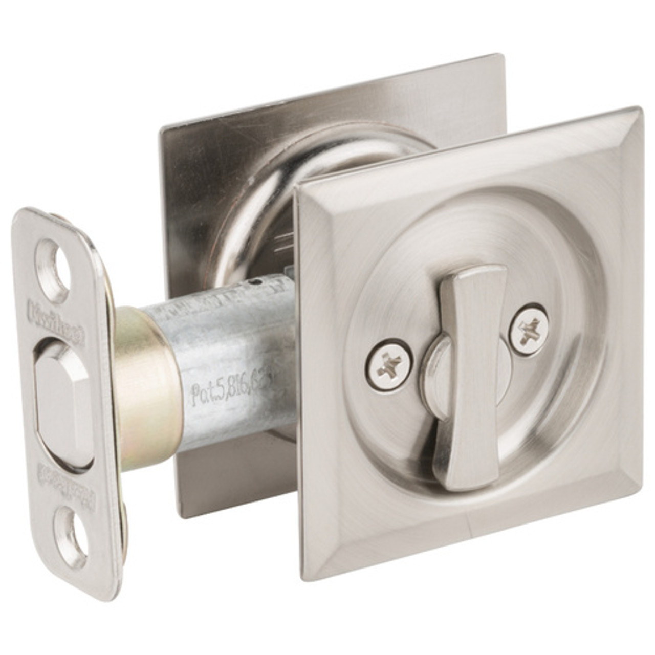 Small Nickel-Plated Square Working Padlock