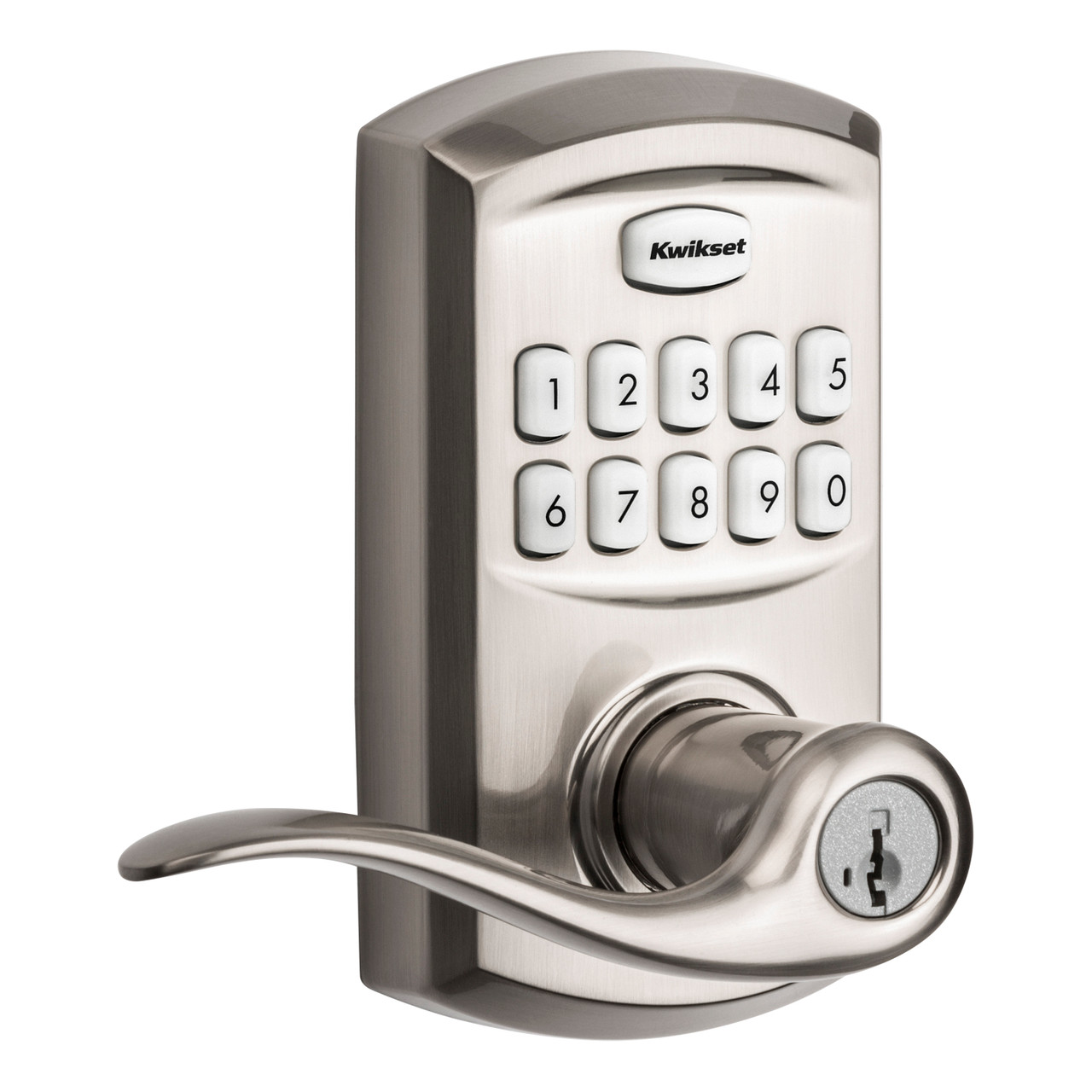 Kwikset 917 Series SmartCode Electronic Tustin Lever Satin Nickel