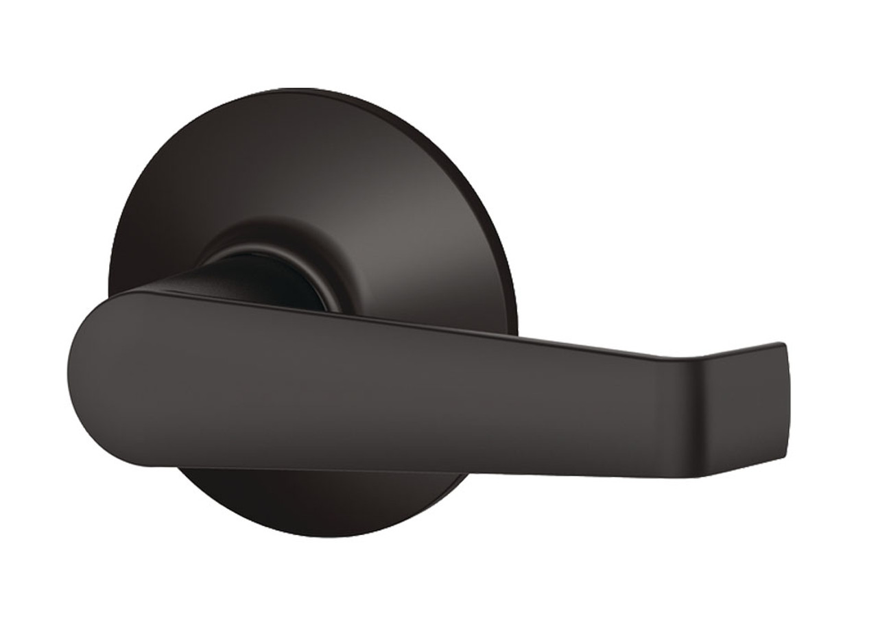 Schlage / Elan Lever / Passage / Matte Black / F10ELA 622