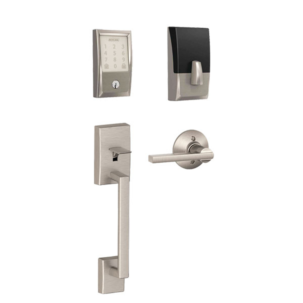 Schlage F58 CEN 619 Century Exterior Handleset with Deadbolt