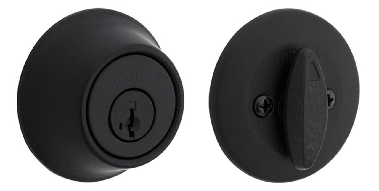 Kwikset 660 Series Single Cylinder - SmartKey Deadbolt Matte Black