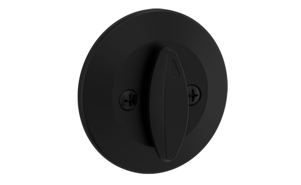 Kwikset 663 Series One-Sided Deadbolt Matte Black, 663 514