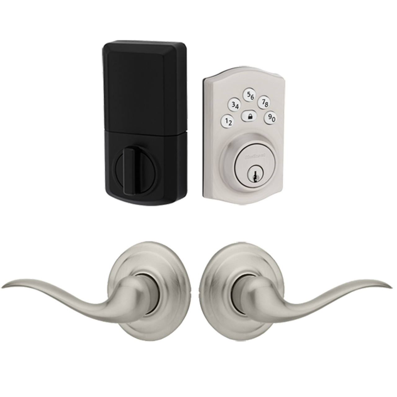 Kwikset / Tustin Passage Lever + 240 TRL Electronic Deadbolt