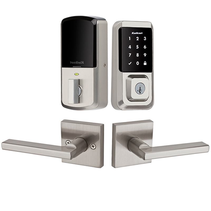 Kwikset / Halifax SQT Passage Lever + 939 Halo Electronic Deadbolt