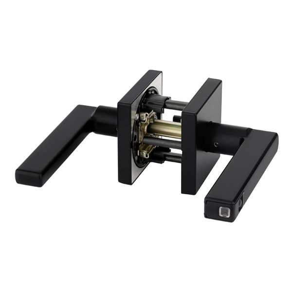 Kwikset Halifax SQT LED Passage Lever Matte Black, 720 HFL SQT LED 514