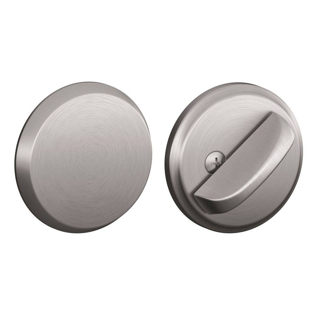 Schlage B81 Series Deadbolt, Blank Plate on Exterior Side with